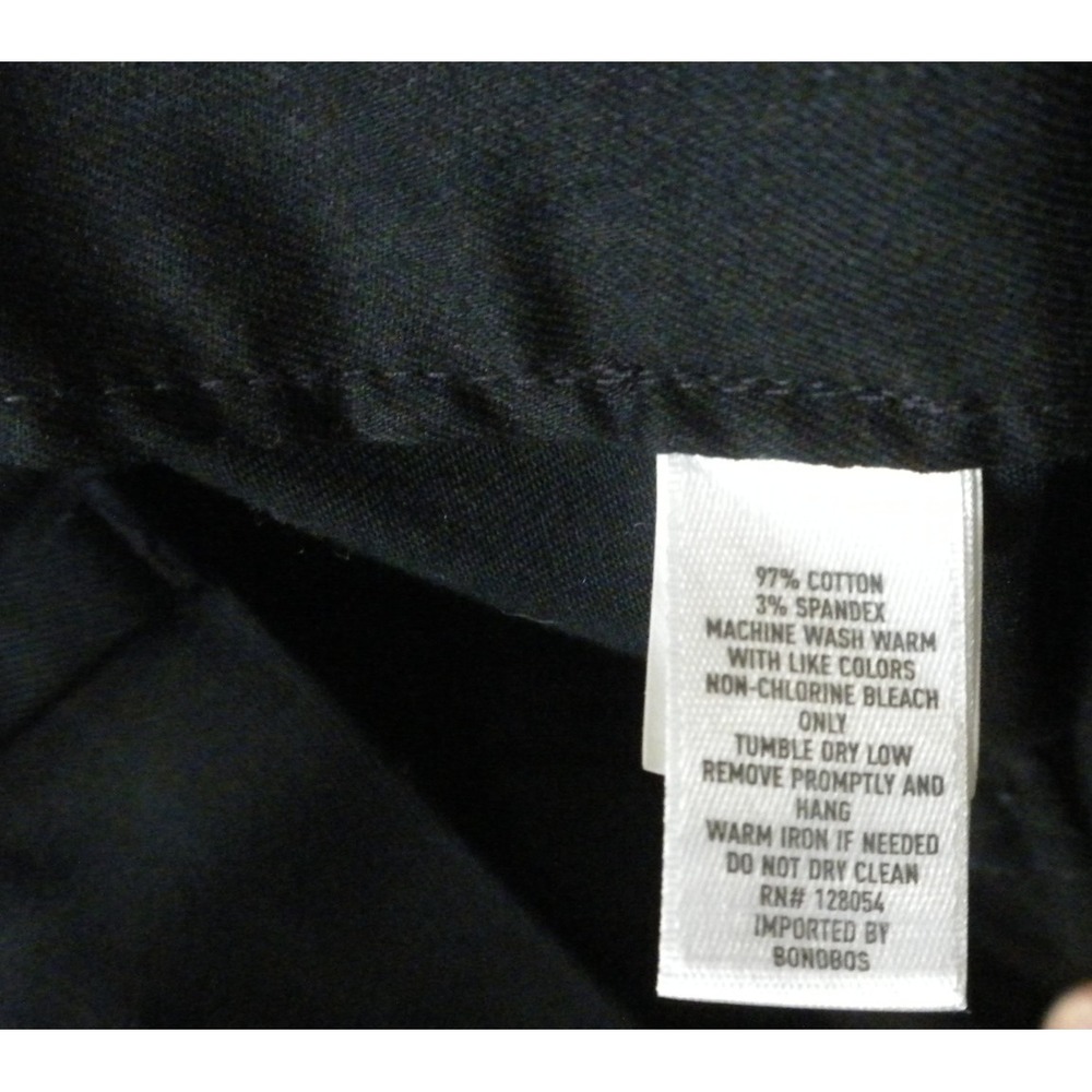 Bonobos Week Day Warrior Dress Pants 31x30 Black‎ Tuesday Slim Fit Non Iron - Picture 9 of 14